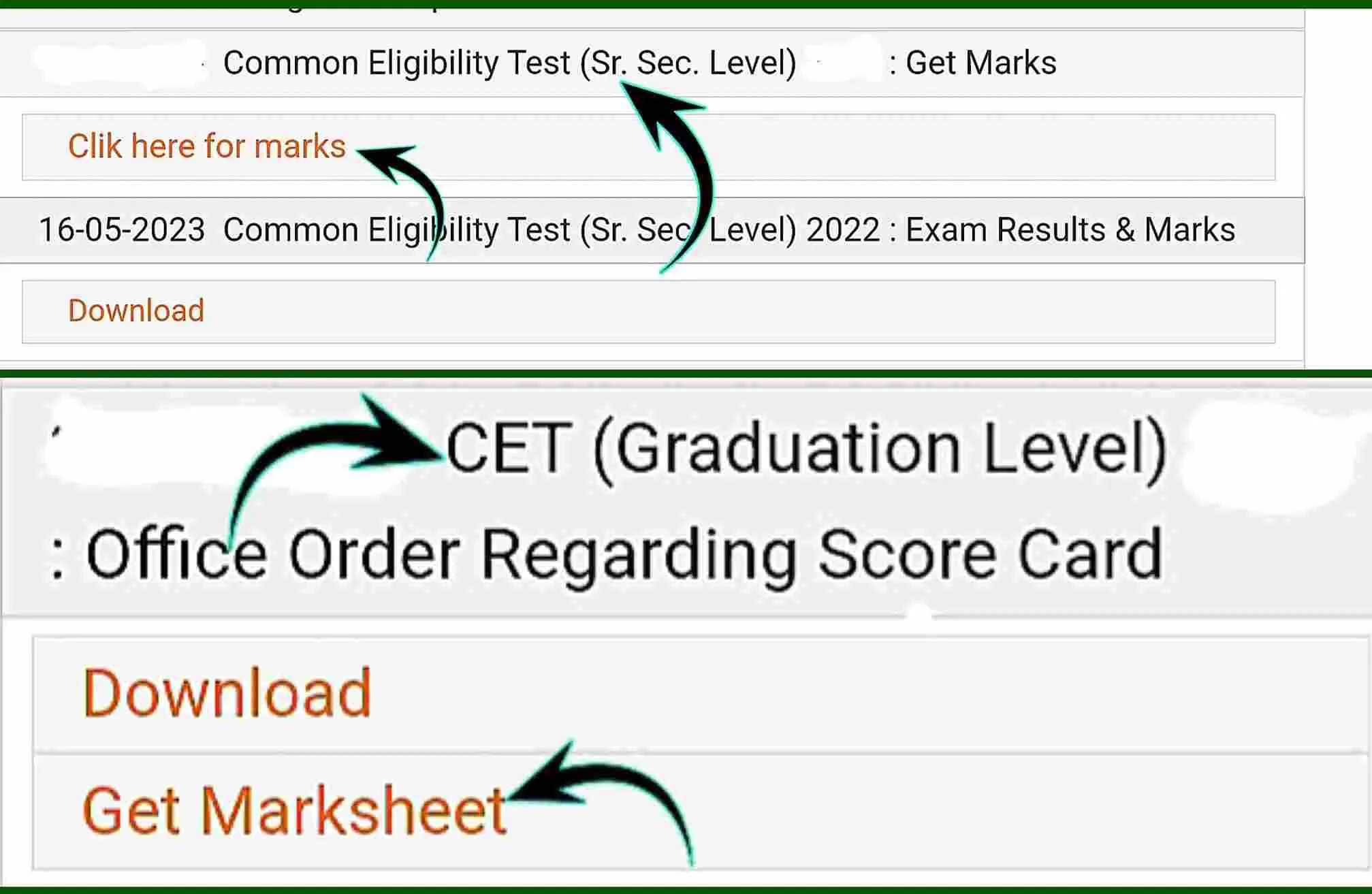 Rajasthan CET Score Card Check 2024